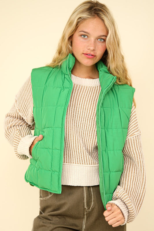 Lea | Padded, warm vest with zip