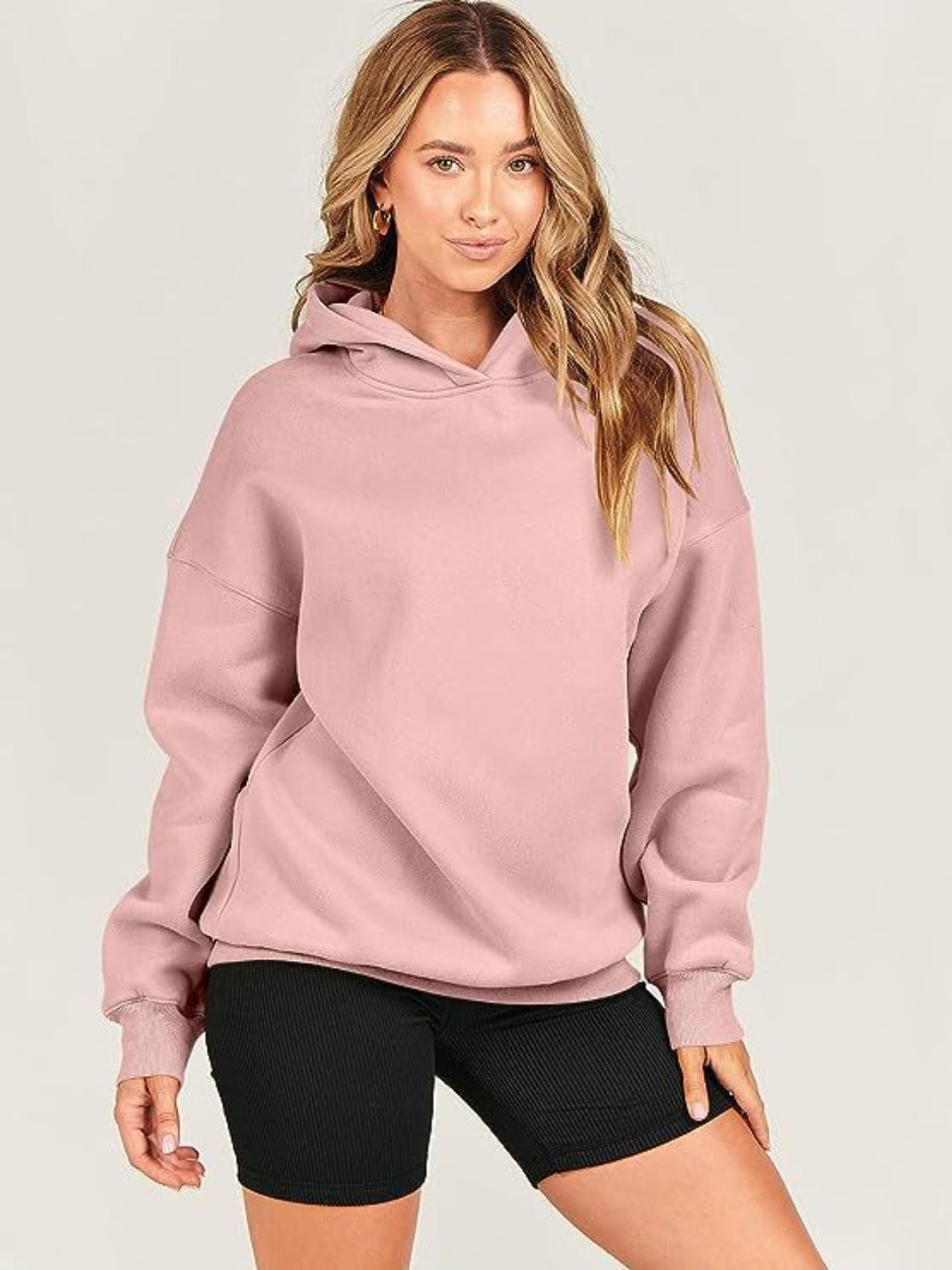 Monica | Long-sleeved hoodie with dropped shoulders