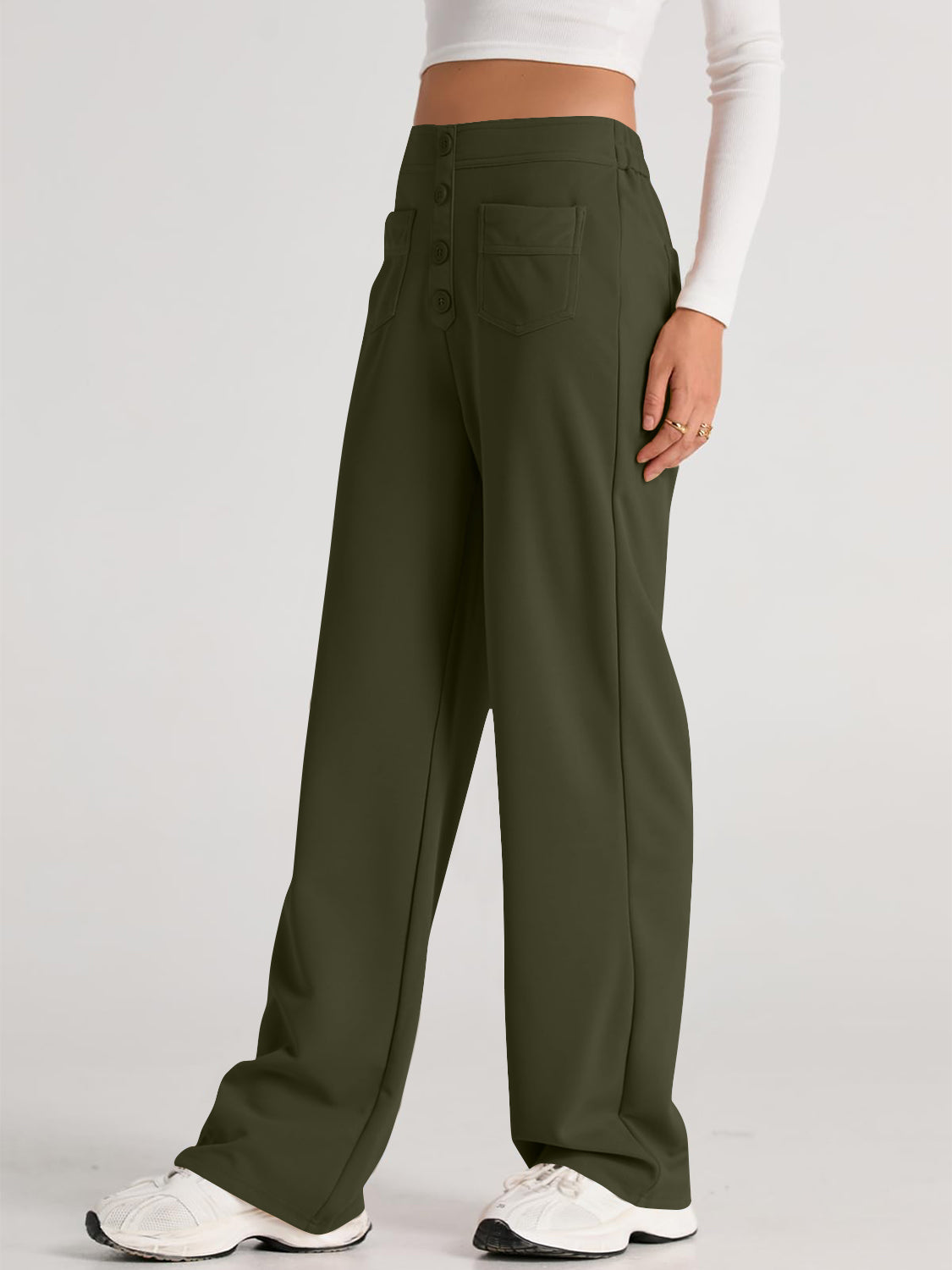 Aurora | Wide-leg, high-waisted trousers