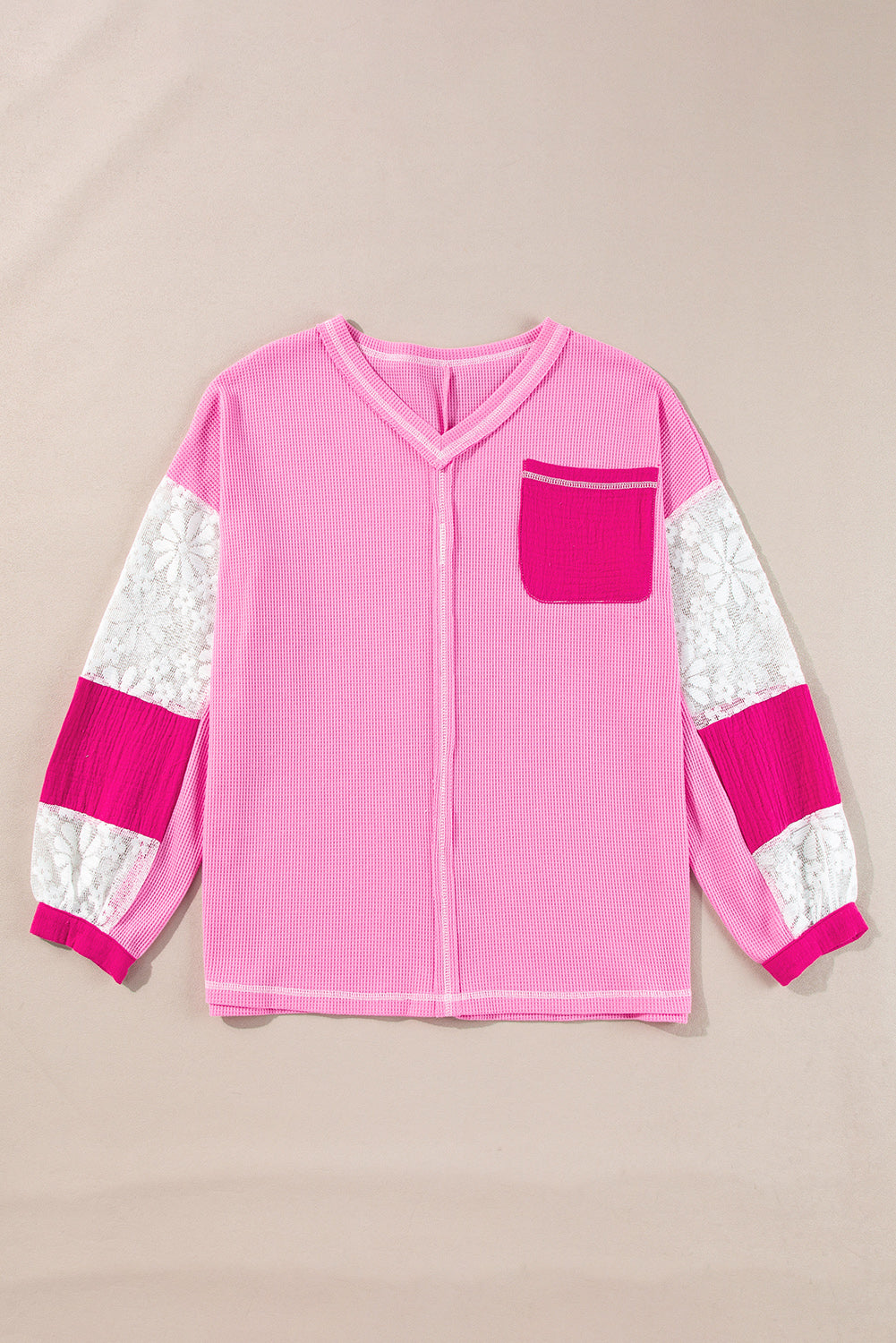 Pink | Casual and comfortable winter blouse