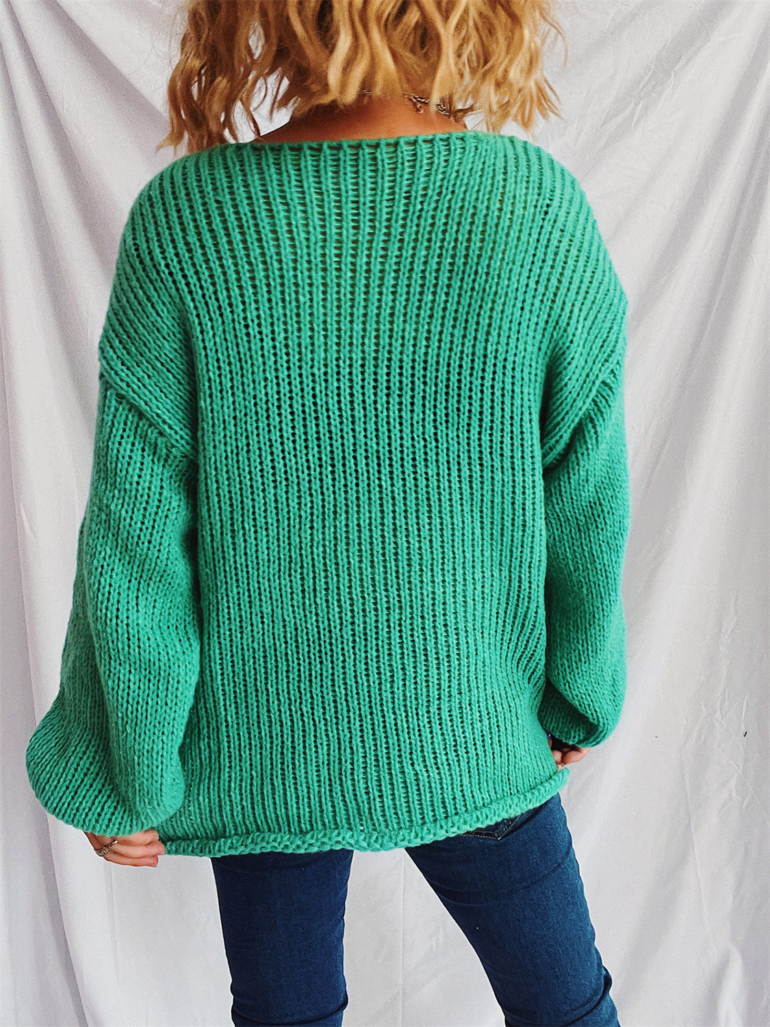 Bernadette | Sweater with a boat neckline and dropped shoulders