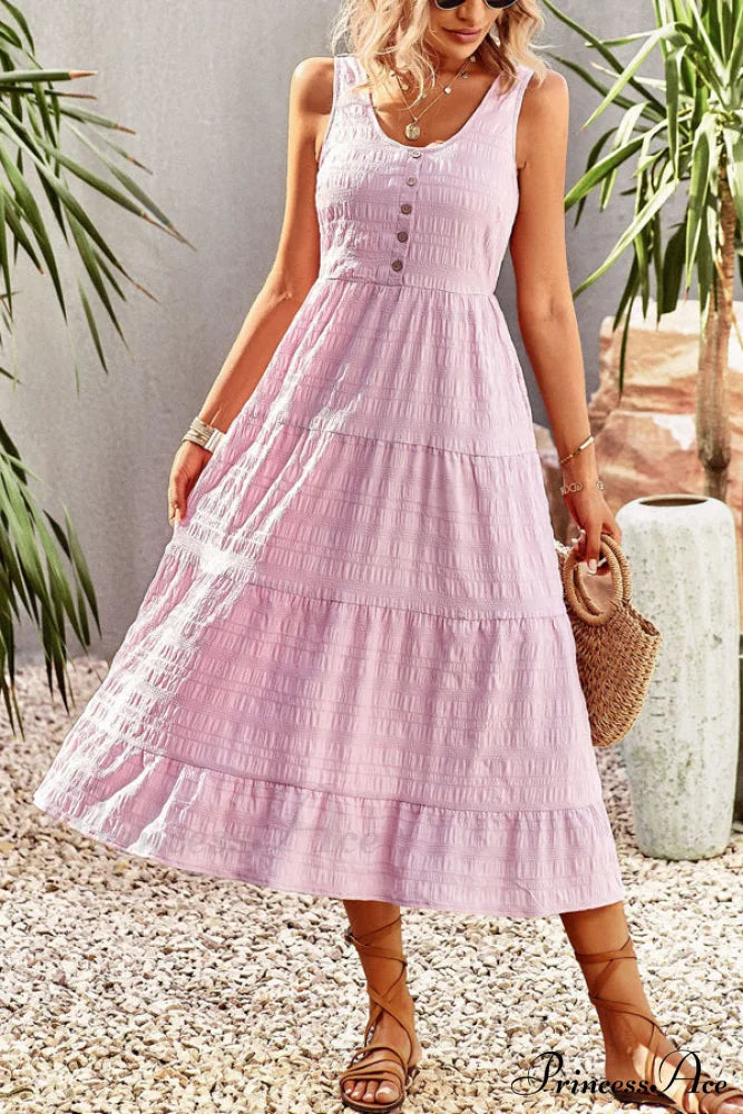 Fashion Floral Print V Modern Neck Button Mini Dress