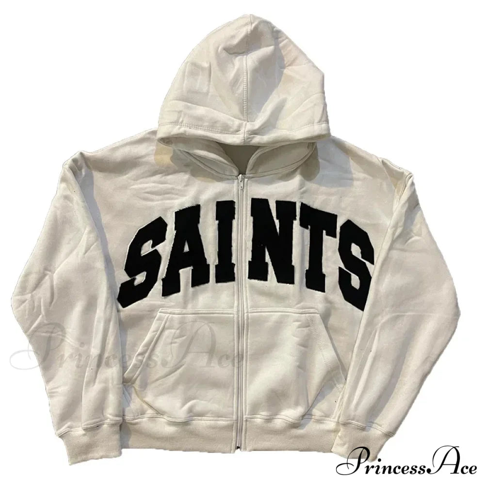 Fashionable Graphic Aesthetic Loose Cozy Hip Hop Hoodie