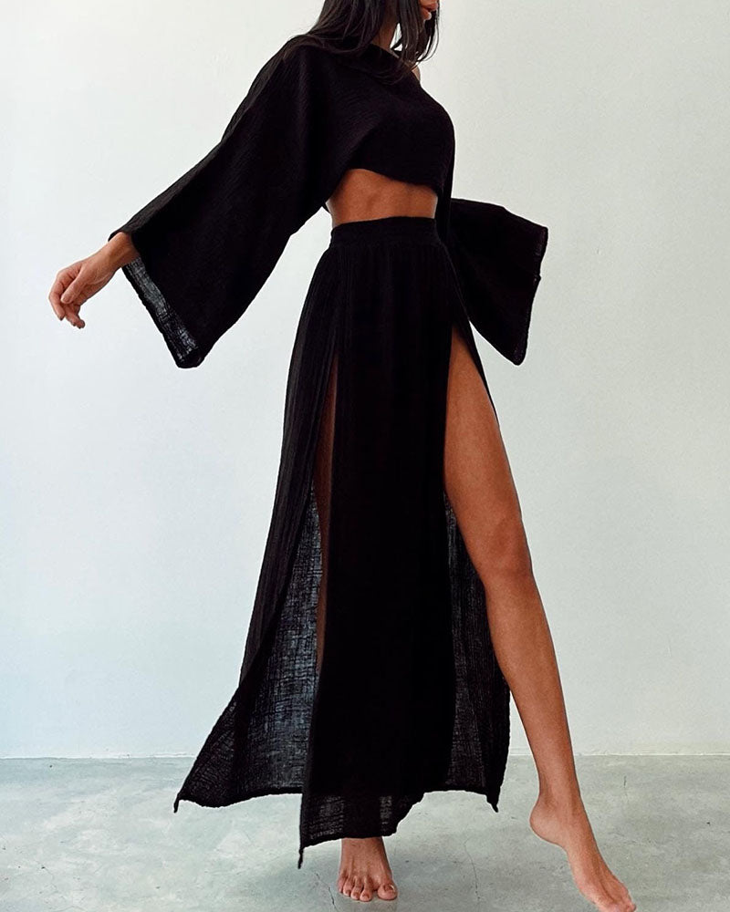 Yara® | Two-Piece Set Flowy Split In