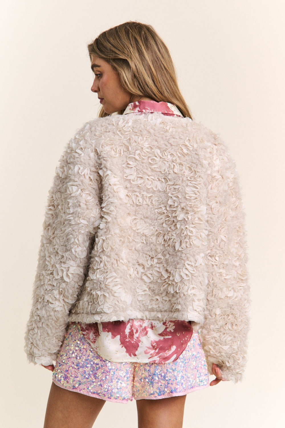 Celine | J.NNA Chic jacket made of mixed fabrics