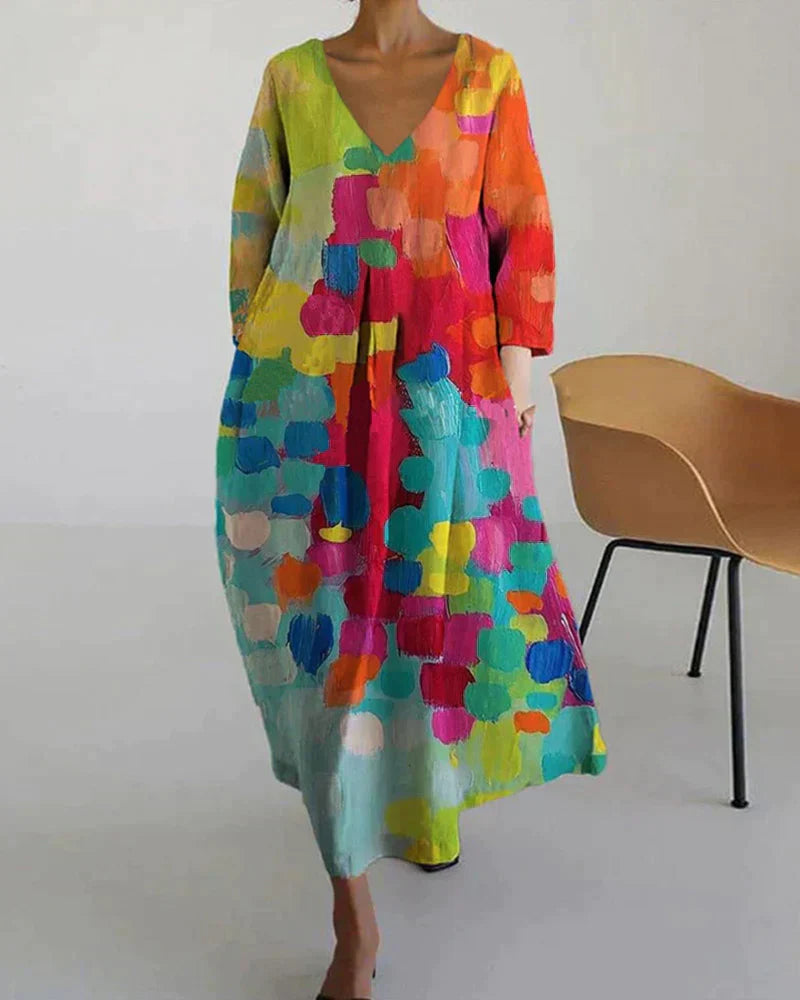 Valentina® | Colorful printed dress for women