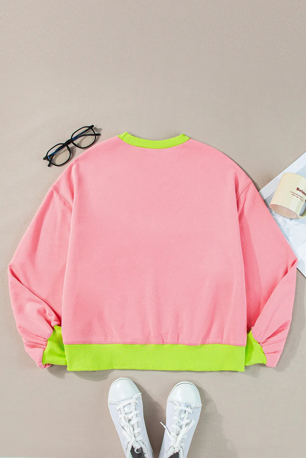 Ana | Long sleeve crew neck sweatshirt with letter graphic
