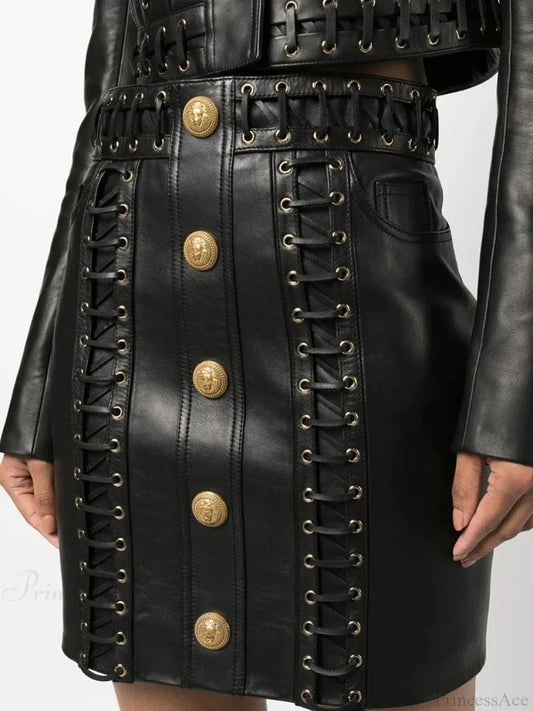 Fierce Fasteners String Tie Skirt