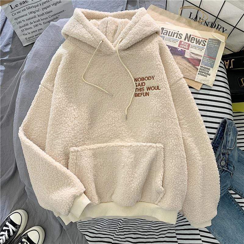 Zaira | Autumn flannel hoodie for women