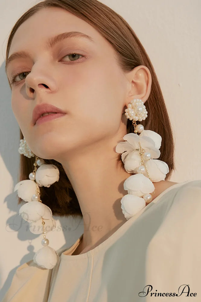 Flower Elegant Drop Earrings