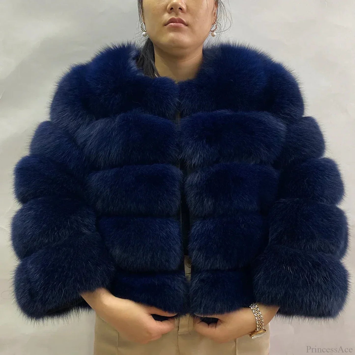 Fox Fur Winter Cold Weather Coat