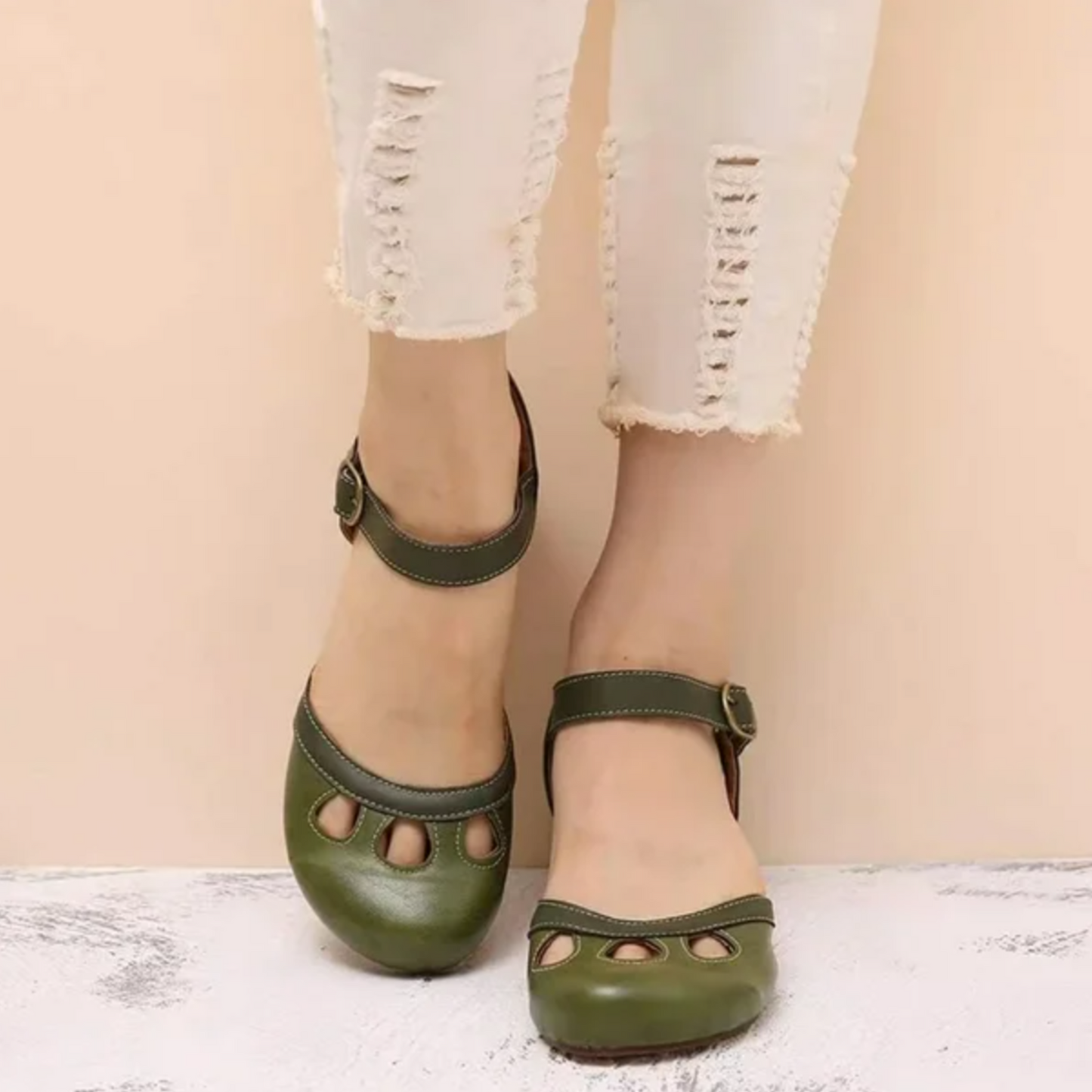 Casey | Orthopedic Ankle Strap Heels