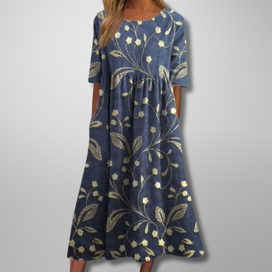 Gale | Women's Floral Empire Waist Maxi Dress