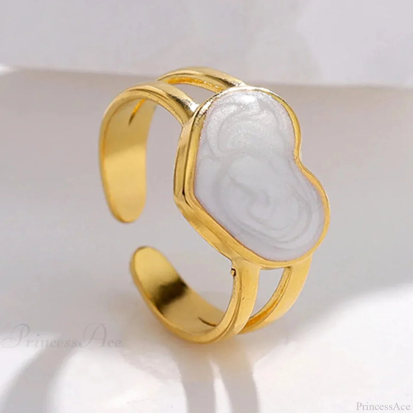 Geometric Gothic Titanium Strong Ring