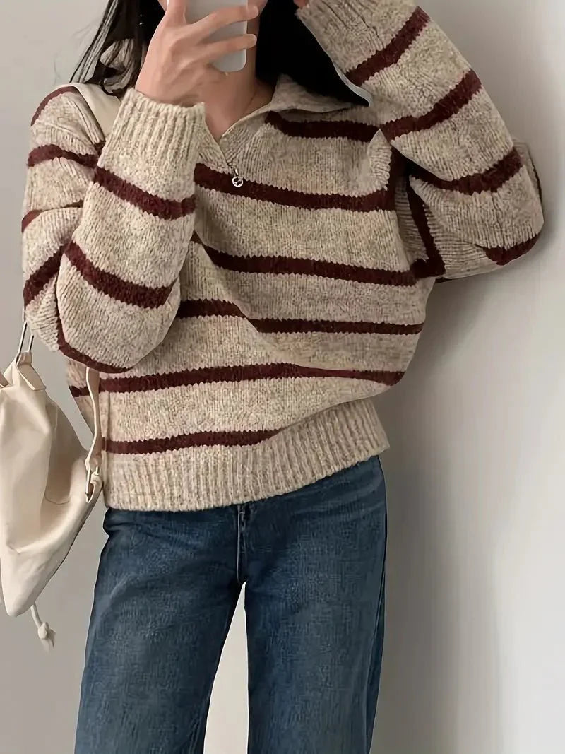 Octavia | V-neck knitted sweater