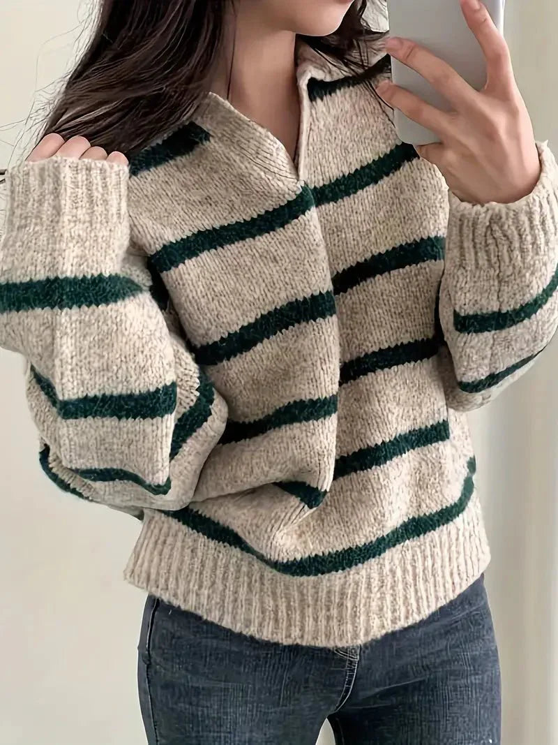Octavia | V-neck knitted sweater
