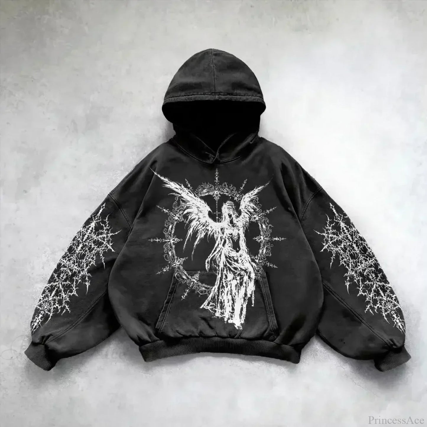 Goddess Pattern Print Hoodie