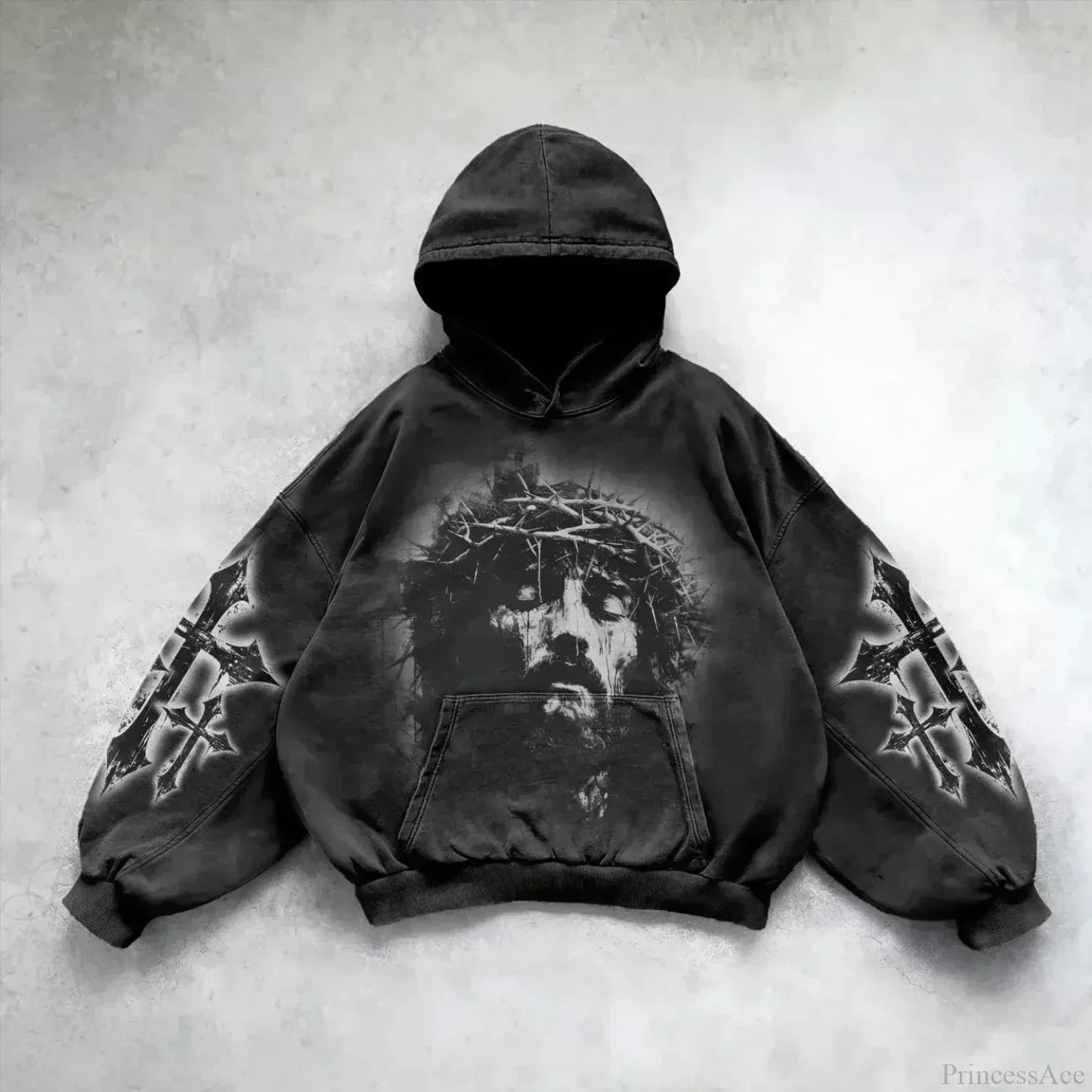 Goddess Pattern Print Hoodie