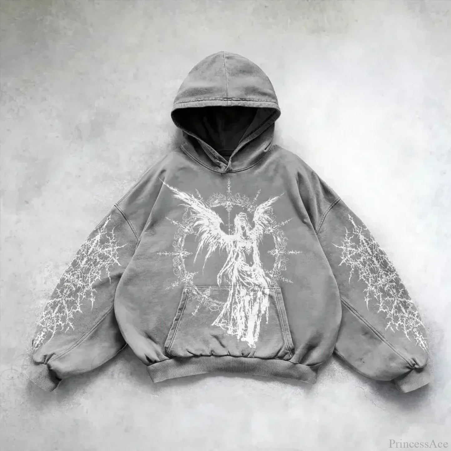 Goddess Pattern Print Hoodie