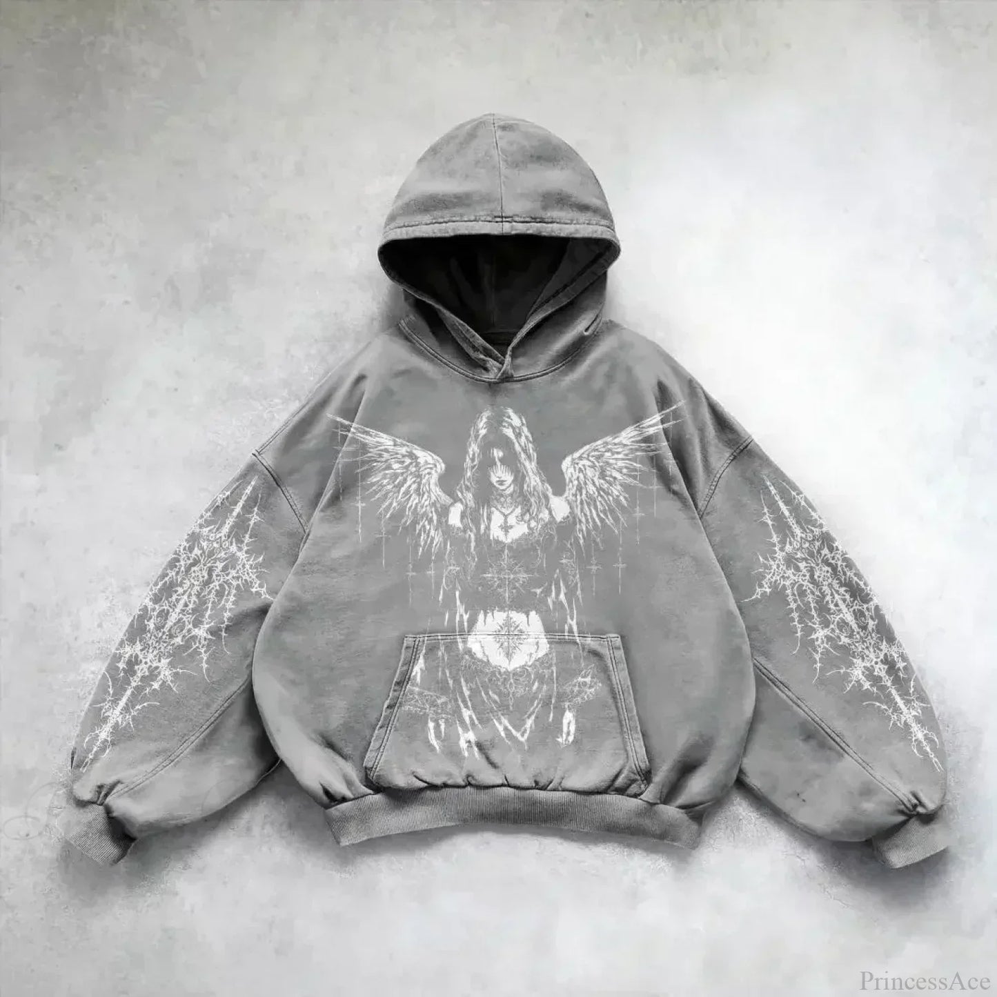 Goddess Pattern Print Hoodie