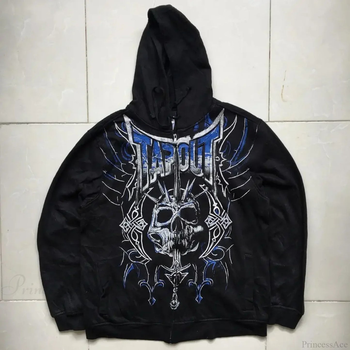 Grunge Zip Up Sweatshirt
