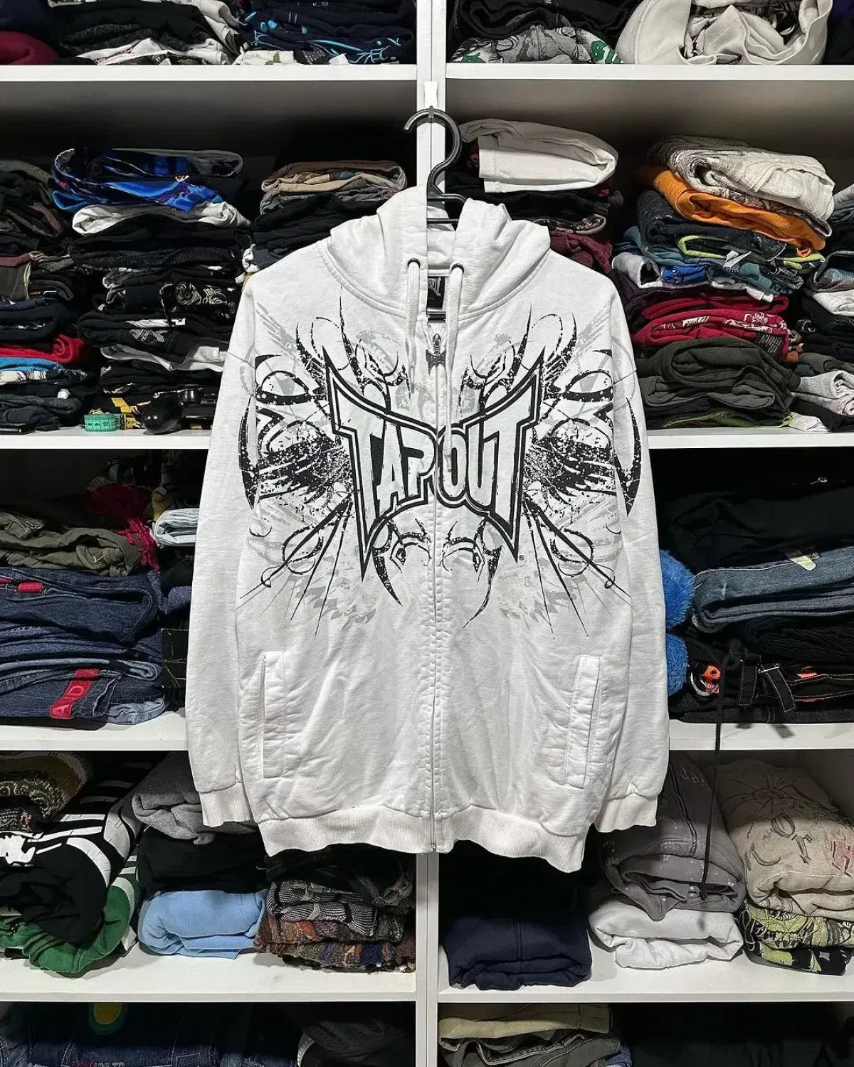 Grunge Zip Up Sweatshirt