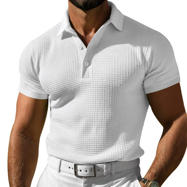 Derrick | Premium Knit Polo Shirt with Vintage Appeal