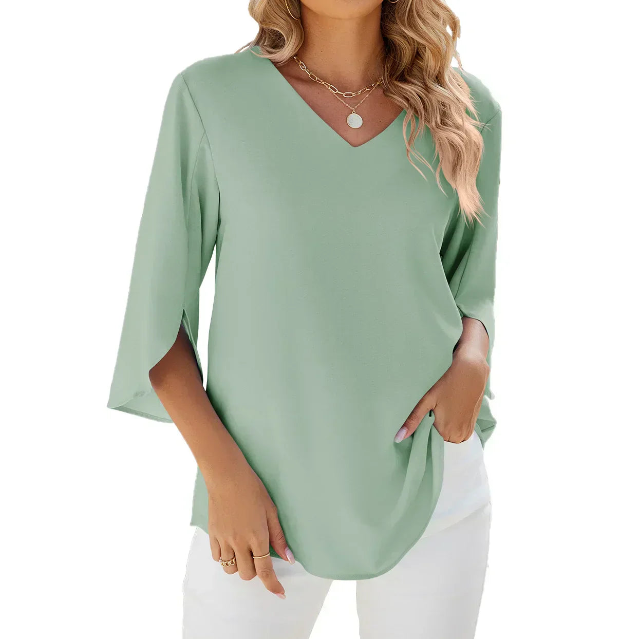 Lucía® | V-Neck Blouse For Women