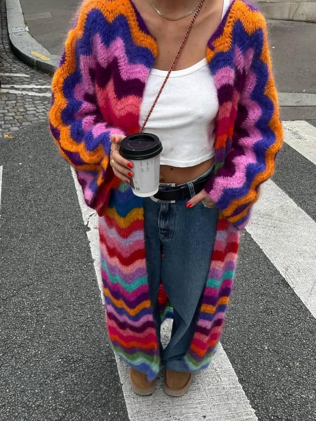 Clara | Rainbow cardigan