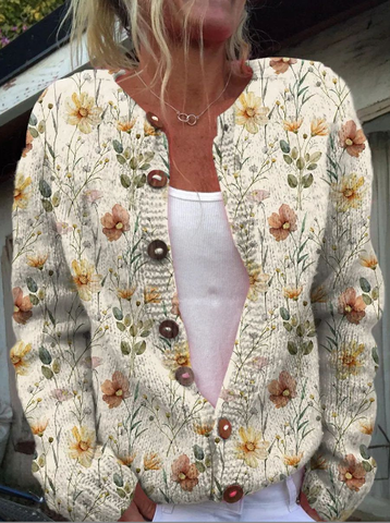 Maribel | Floral print cardigan