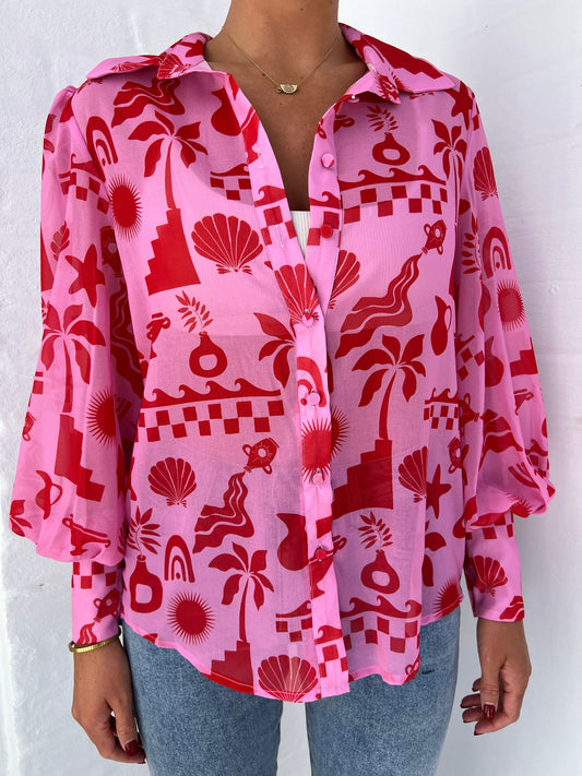 Iga® | Bliss Pink Blouse