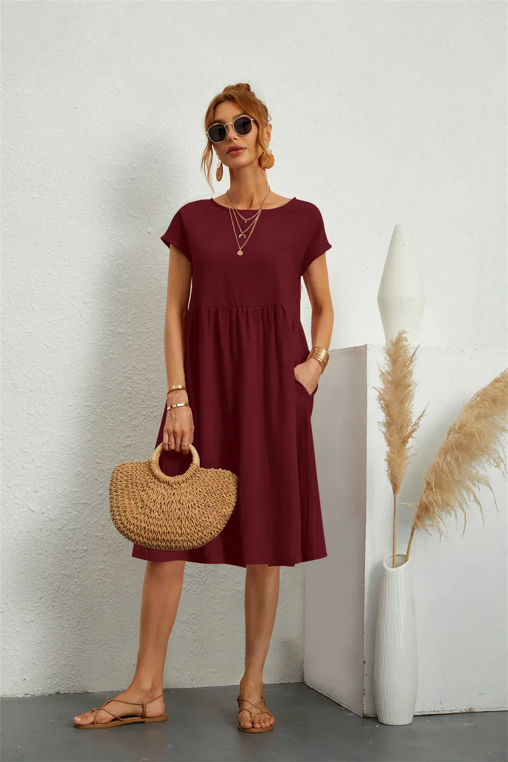 Kiara | Stylish Casual Pocket Dress for Everyday Comfort