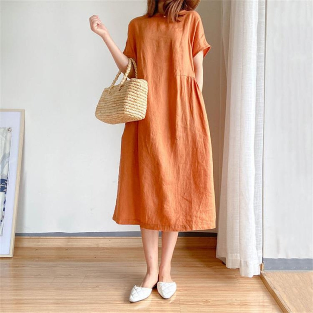 Erica | Ladies elegant short sleeve summer dress