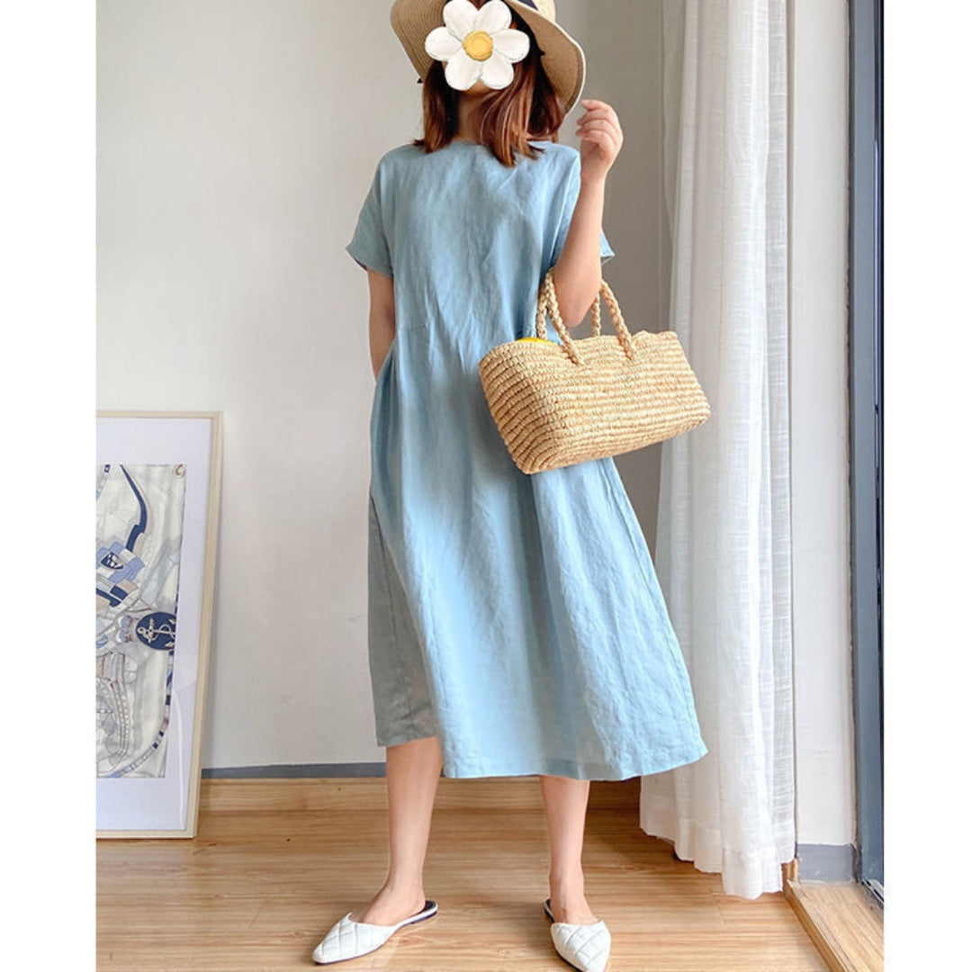 Erica | Ladies elegant short sleeve summer dress