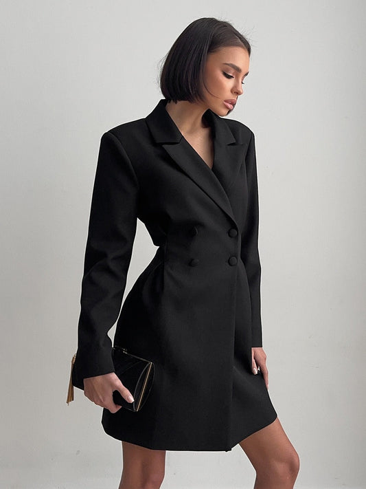 Sweet And Edgy Style Suit Dress