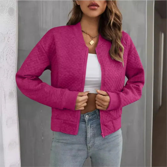Joyce | Women's Zip-Up Bomber Jacket