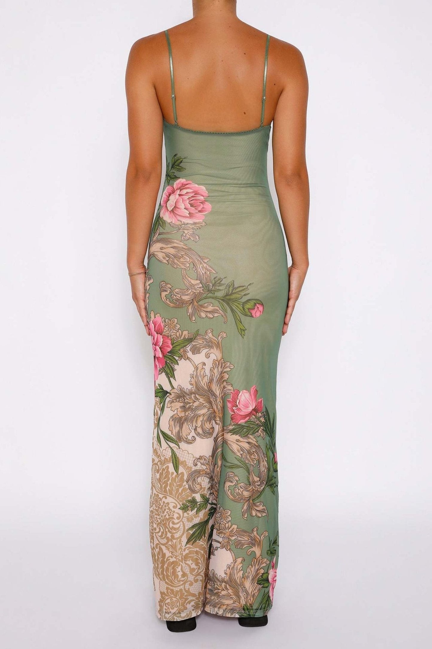 Berta® | Printed, Figure-Hugging Maxi Slip