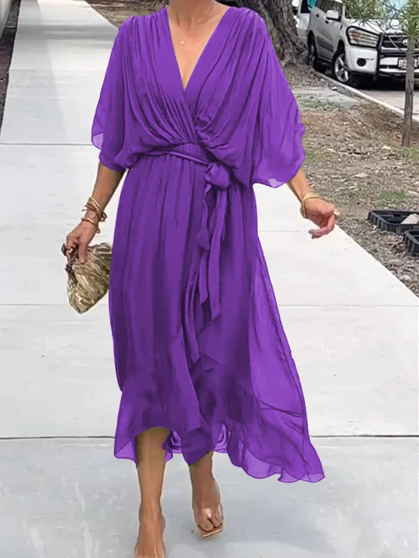 Beatrice® | Elegant Dress With V-Neckline