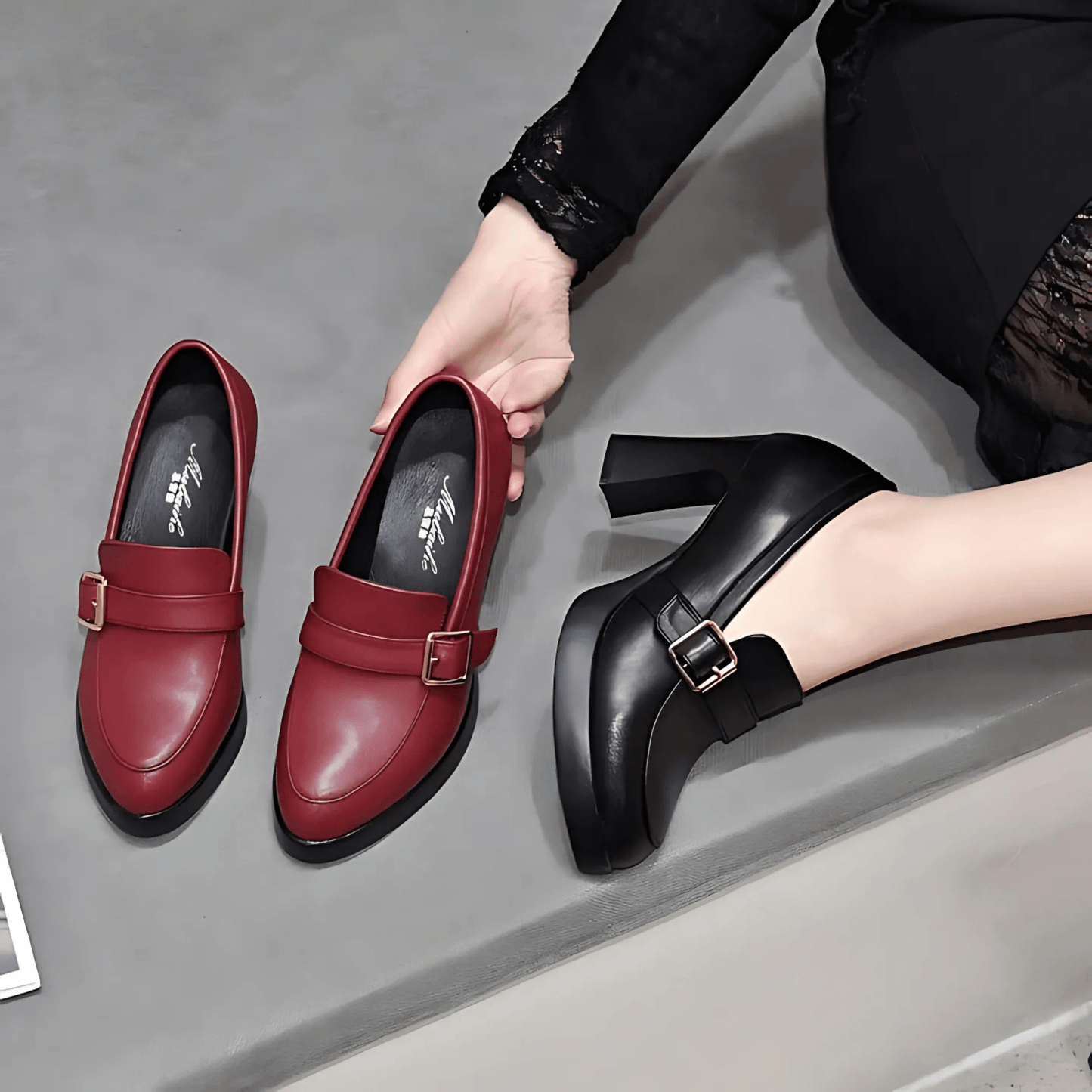 Jamie | Women's Block Heel Platform Loafers