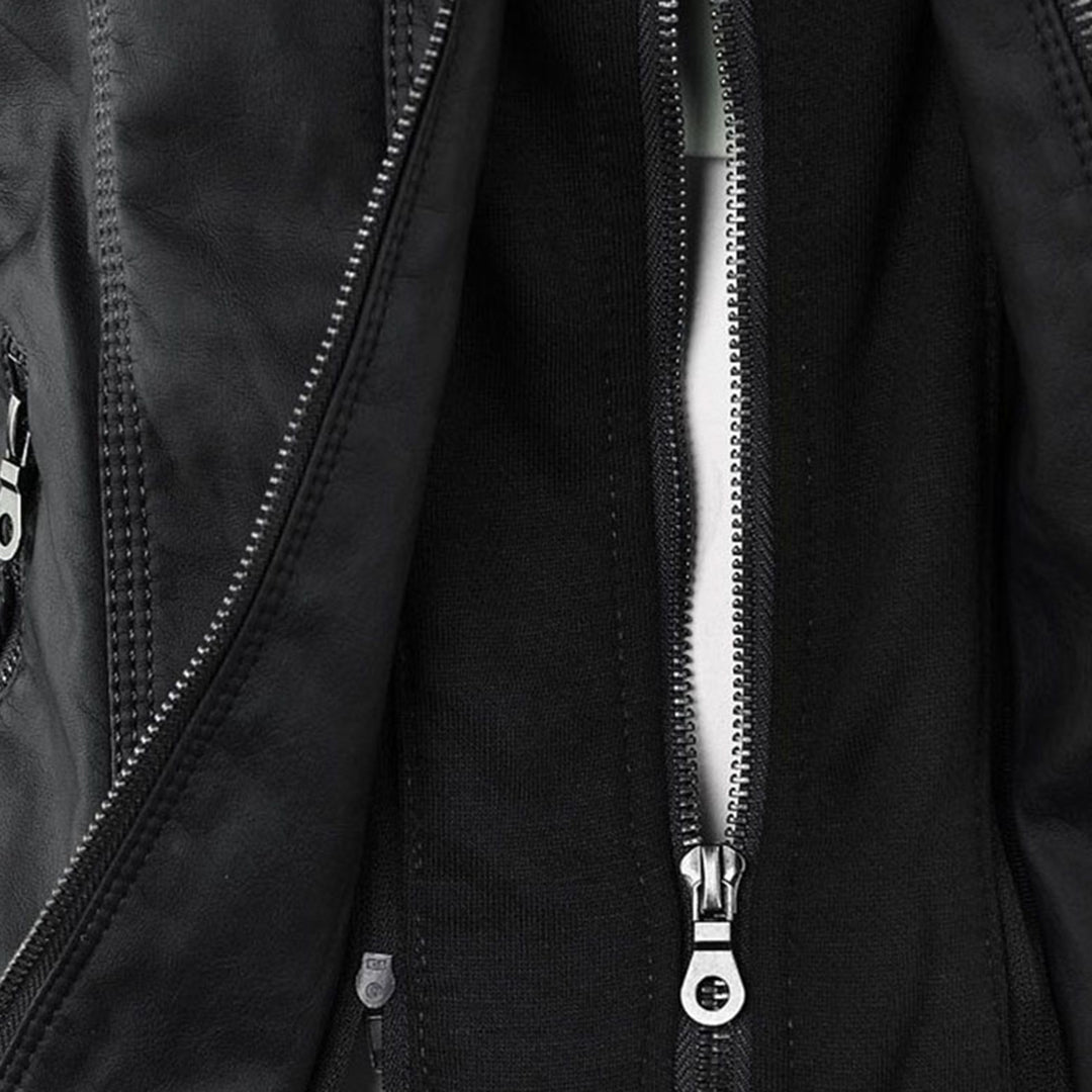 Eileen | Women's Hooded Slim Fit Biker Jacket