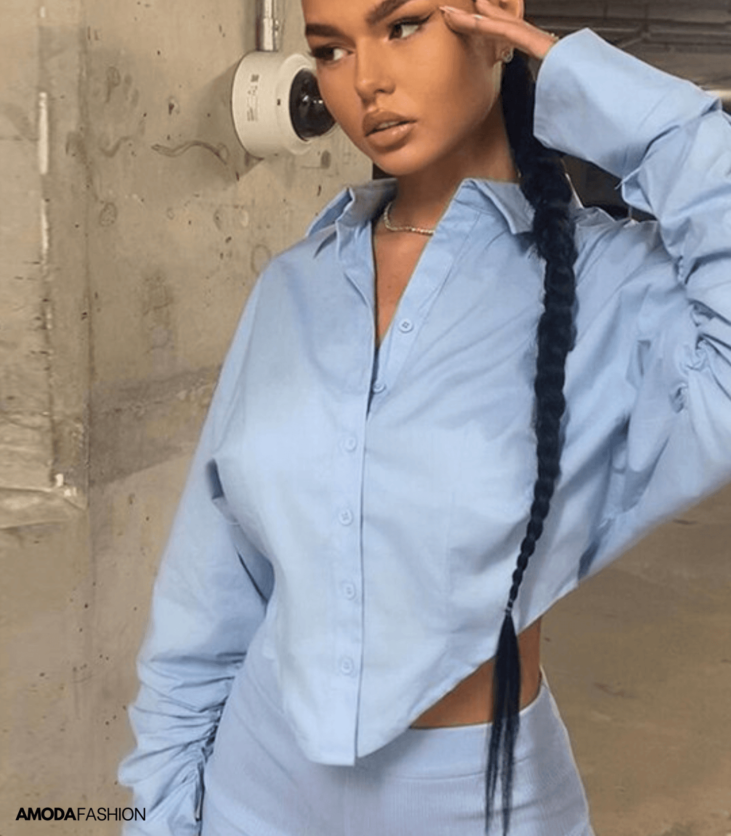 Brussells® | Long-Sleeved Blouse With Triangle Bottom