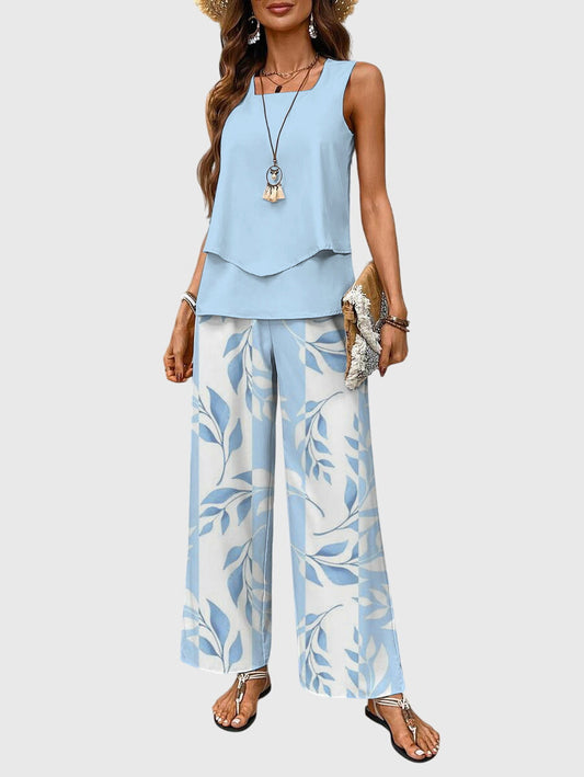 Leila | Women's Wide Leg Pant Set