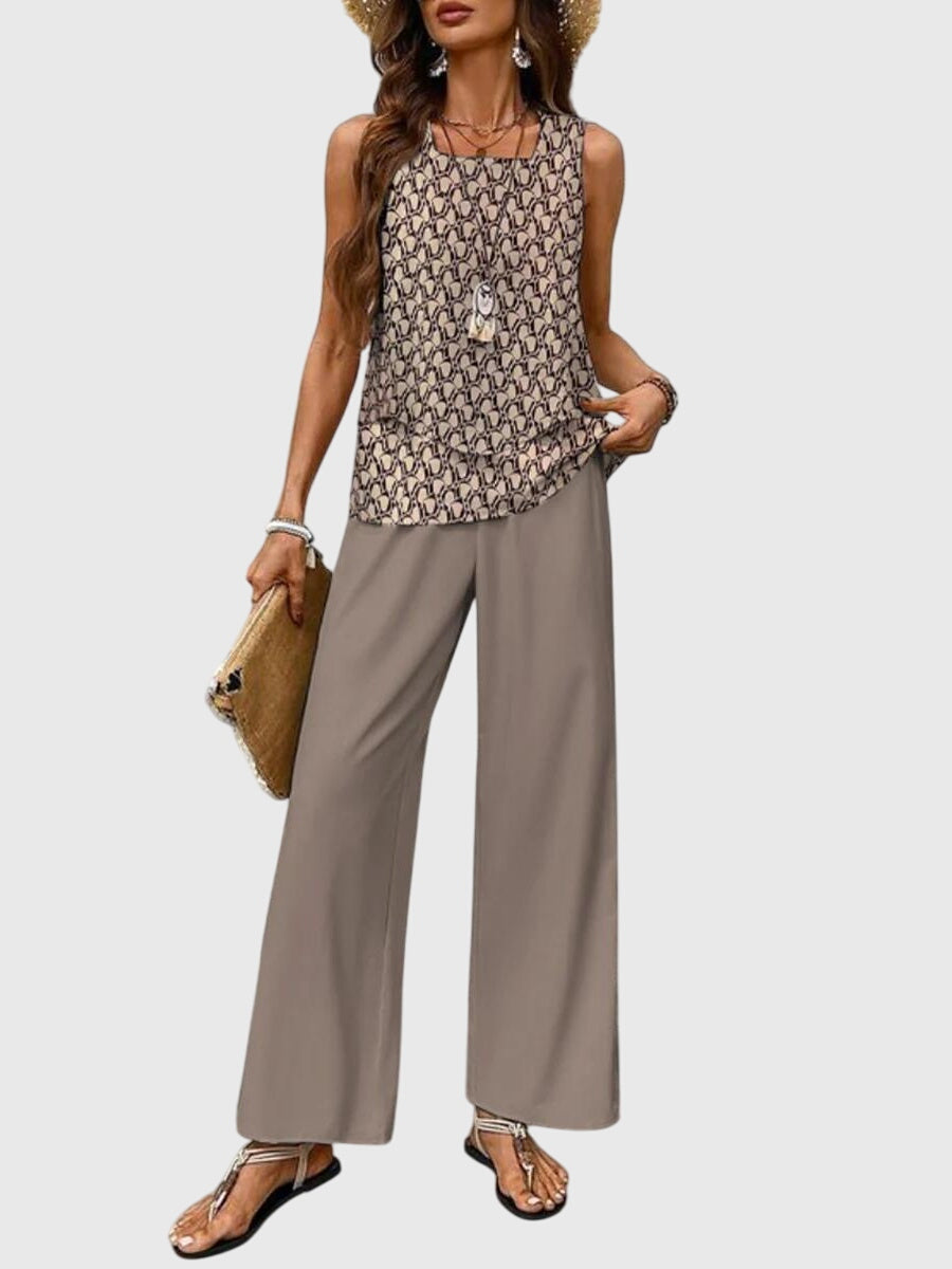 Leila | Women's Wide Leg Pant Set