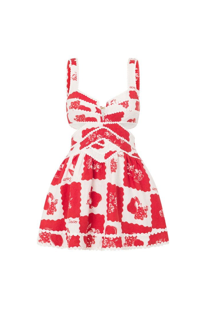 Ornella® | Printed Mini Dress With Cut-Outs