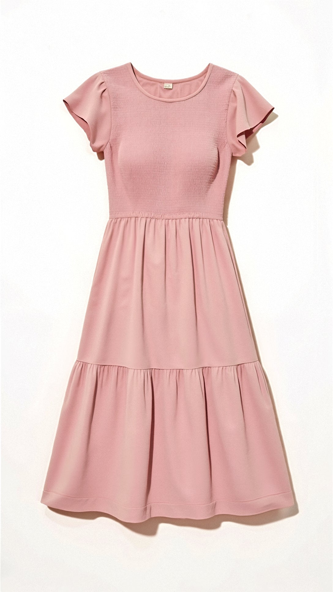 Pilar® | Smocked Summer Midi Dress Pleated