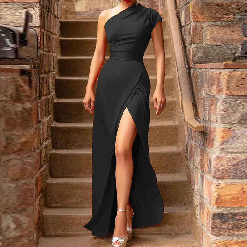 Lucia | Women's One Shoulder Maxi Dress