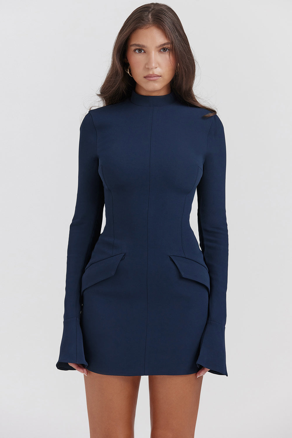 Yolanda® | Navy blue mini dress for women