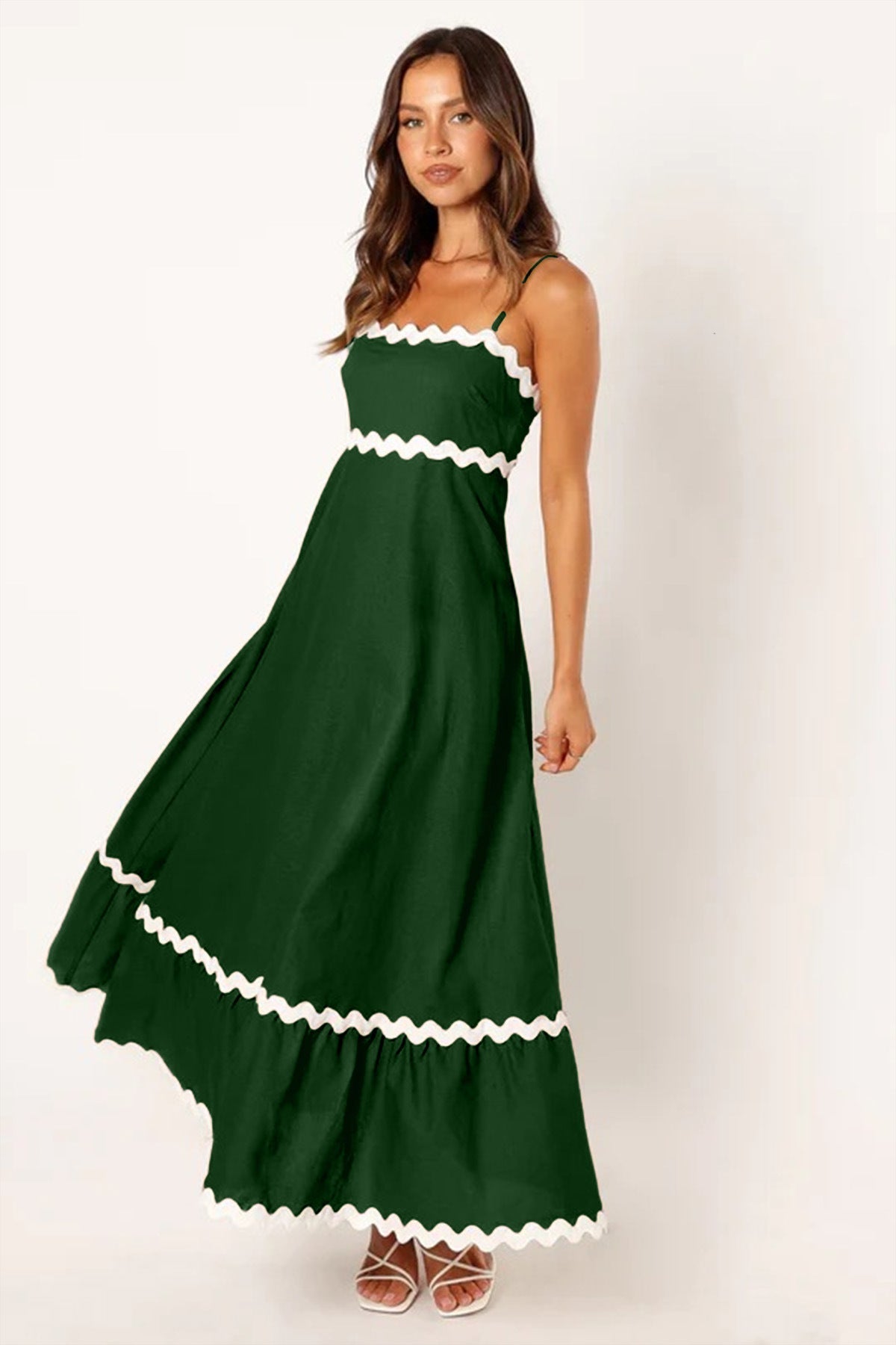 Nora® | Contrast Long Capri Dress