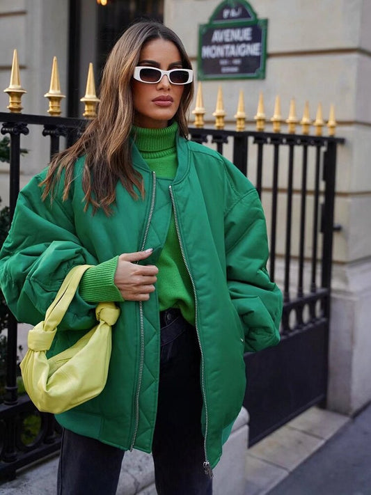 Barbara | Oversized bomber jacket for women