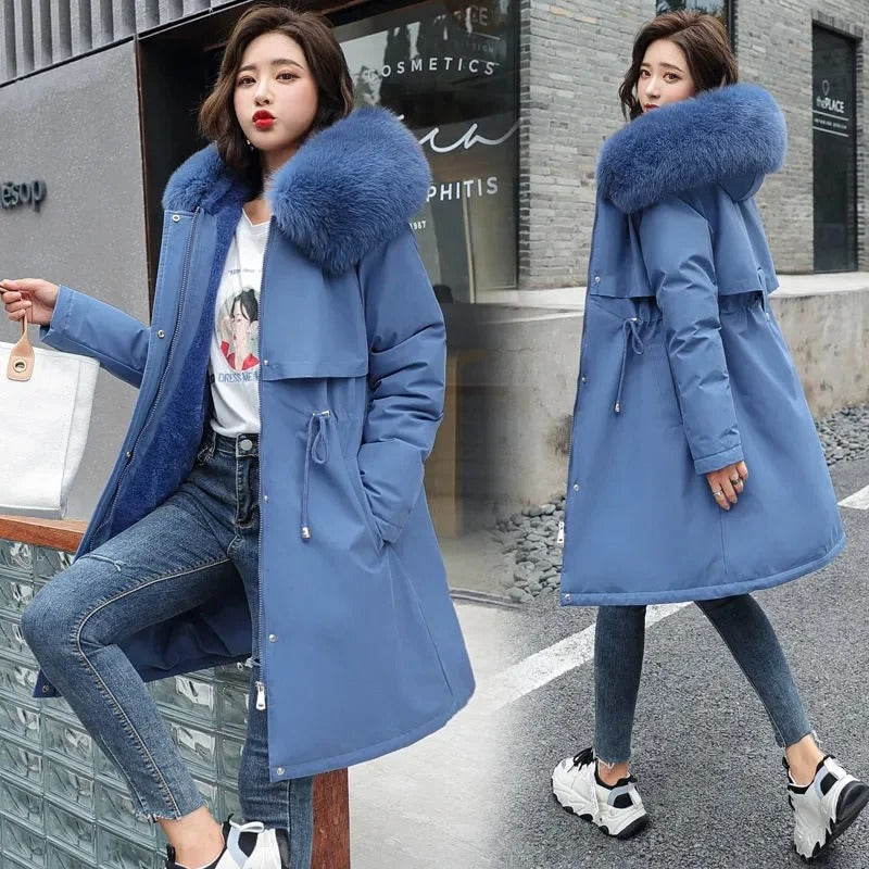Abigail | Fleece hooded parka for women